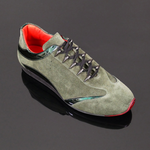 'Monza' - Luxury Italian Green suede driving sneaker