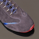 'Monza' - Luxury Italian Navy Blue suede driving sneaker