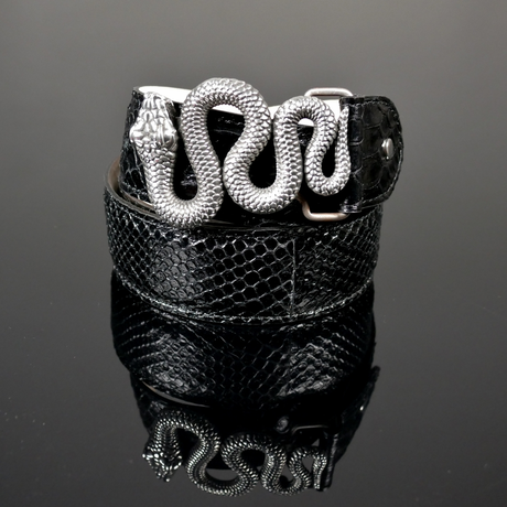 Decadent belt - 'Basilisk' Black Diamante Snake