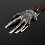 Decadent Belt - 'Nosferatu' Black and Red Snake