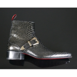 Dilettante 'The Duke' Buckle detail zip boot