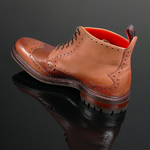 Hannibal 3101 - Classic Brogue Derby Boot with Rubber Sole