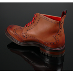 Hannibal Rising - Classic Brogue Derby Boot with Rubber Sole