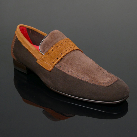Martini L099 'Negroni' - Three-tone suede loafer
