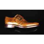 Lemmy ‘Ace’ Men’s Tan Brogue Monk shoe