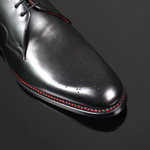 Page 'Loving Maid' - Black calf Gibson lace up shoe