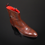 Lynott 'The Libertine' - Cognac Brown Falcon Grain Leather Tall Zip Boot