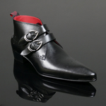 Manic L128 'Spectral' - Gothic Buckle detail boot