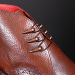 Moon 'Jaws' - Cognac Brown Grain Leather Goodyear Welted Chukka Boot
