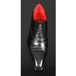 Moon 'Melrose' - Black polish Toe cap Oxford