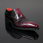 Moon 'Melrose' - Bordo Fume Toe cap Oxford
