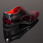 Moon 'Melrose' - Bordo Fume Toe cap Oxford