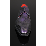 Moon ‘Poison’ - Men’s Aubergine Metallic Leather Gibson Shoe