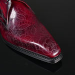 Moon ‘Poison’ - Men’s Burgundy Shade Leather Gibson Shoe