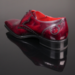 Moon ‘Poison’ - Men’s Burgundy Shade Leather Gibson Shoe