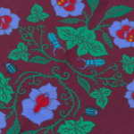 Mutant Ivy Scarf and Pocket Square Set - Plum