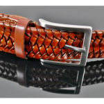 Sunset weave belt - Toledo Navy Calf