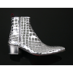 Sylvian J984 'Feline' - Mirror Crocodile Effect Vegan Leather Boot