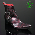 Sylvian K474 Django - Reptile Effect Vegan Leather Boot