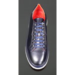 The 'Monaco' - Navy Calf Leather Hybrid Sneaker